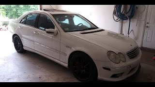 GoPro 2006 MercedesBenz W203 C55 AMG Exhaust test drive [upl. by Irtimid]