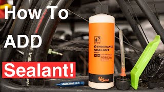 How To Add Sealant To Your Tubeless Tires 4k [upl. by Seiter]