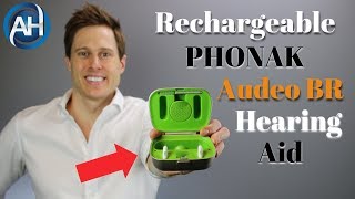 Phonak Audeo BR Rechargeable Hearing Aid  Hearing Aid Reviews [upl. by Nodaj253]