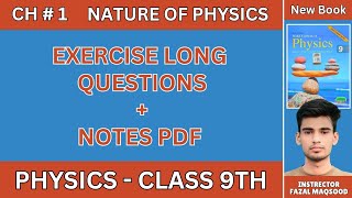 Chapter 1 Exercise Long Questions  Class 9th  New Syllabus PTCB amp NFB  in Urdu and Hindi [upl. by Gerri]