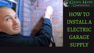 How to install a electric Garage supply and new circuits electrician Warwickshire [upl. by Kersten33]