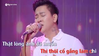 Karaoke Khoảng cách  Hoài Lâm [upl. by Yelsew]