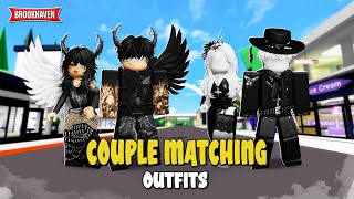 COUPLE MATCHING Outfit ideas TRYHARD EMO In Brookhaven WID  Roblox Part 2 [upl. by Tingley]