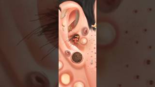 ASMR  Ear cleaning asmr shorts animation [upl. by Atel]