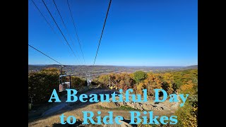 A Beautiful Fall Day to Ride Mountain Bikes  Mountain Creek Bike Park Late Season Laps With da Bois [upl. by Nace984]