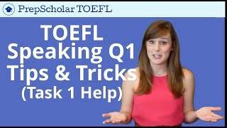 NEW Tips and Tricks for TOEFL Speaking Question 1  Independent Task 1 [upl. by Bonaparte]