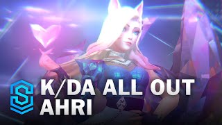 KDA ALL OUT Ahri Wild Rift Skin Spotlight [upl. by Yhotmit]