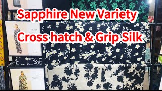 Sapphire Cross Hatch And Grip Silk Collection  Dobby And Satin Beautiful New Variety sapphire [upl. by Anelys]