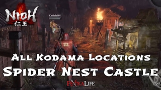 All Kodama Locations Spider Nest Castle Nioh [upl. by Ramaj238]