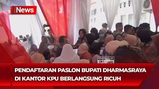 Pendukung AdiRomi Terlibat Kericuhan dengan Petugas KPU  iNews Room 0509 [upl. by Aissilem]