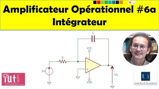 Cours délectronique  Amplificateur opérationnel 6a  Montage intégrateur [upl. by Wengert]