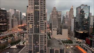 Chicago Skyline and Relaxing Music 02 [upl. by Eisej698]