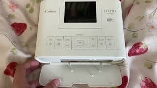 Canon Selphy CP1300 Wireless Compact Photo Printer with AirPrint and Mopria Device Printing Review [upl. by Liuqnoj]