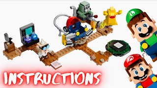 LEGO Super Mario Luigi’s Mansion Lab and Poltergust Set Instructions 71397 [upl. by Ibok]