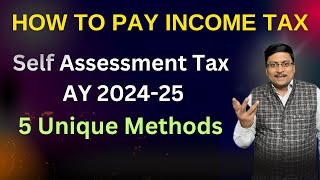 How to Pay Tax AY 202425  How to pay self Assessment Tax  How to Pay Advance Tax  Tax payment [upl. by Victor]