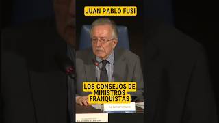 LOS CONSEJOS DE MINISTROS FRANQUISTAS  JUAN PABLO FUSI [upl. by Inalak566]