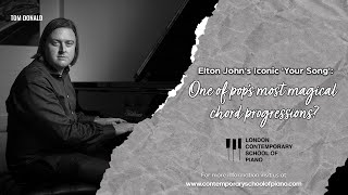 Elton John Your Song Piano Walkthrough [upl. by Ecerahc]