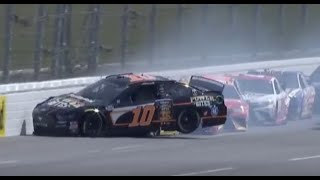 2020 YellaWood 500  Stage 1 Crash  Call by MRN [upl. by Secundas751]