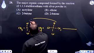 The major organic compound formed by the reaction of 111trichloroethane with silver powder is [upl. by Kuehn]