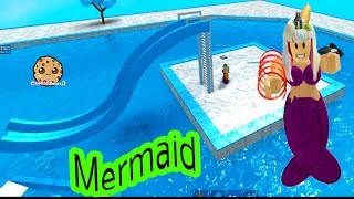 Baby Mermaid Pool  Im A Pirate  Cookieswirlc Lets Play Roblox Online Game Play [upl. by Ronoc]