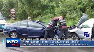 PRIMA INSTANTA IL TRIMITE LA PUSCARIE PE UN CETATEAN GERMAN CARE A PROVOCAT UN ACCIDENT MORTAL LA MO [upl. by Adnuahsar]