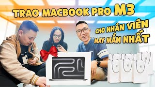 Unbox và trao Macbook Pro 14quot M3 cho nhân viên may mắn nhất Vật Vờ Studio [upl. by Elisabeth323]