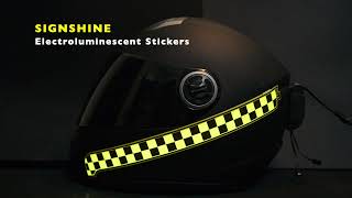 SIGNSHINE RGB amp Electroluminescent Helmet Leds [upl. by Ramirol]