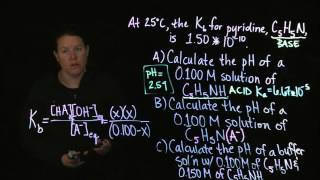 AcidBase Equilibria pH Calculations Part 23 [upl. by Lindy]