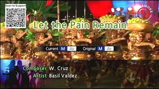 Let the Pain Remain  Basil Valdez Karaoke Version [upl. by Onairotciv]