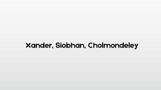 Mastering the British accent How to pronounce tricky names like Xander Siobhan and Cholmondeley [upl. by Alya]