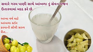 આંબળાને આખા વર્ષ માટે સ્ટોર કરવાની સૌથી સરળ રીત  આંબળા સરબત  Gooseberry juice Recipe gooseberry [upl. by Akiehsat]