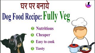 Nutritious Dog Food Recipe Fully Veg in Hindi II dog and vet II [upl. by Pahl112]