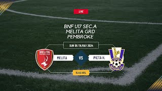 U17 SEC A  MELITA v PIETA [upl. by Uttasta850]