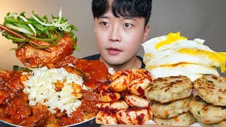 마늘찜갈비 마늘김치 동그랑땡 계란후라이 집밥 먹방 Garlic GalbiJjim amp Garlic Kimchi ASMR MUKBANG REAL SOUND EATING SHOW [upl. by Ines252]