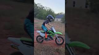 Ripping the new KX65 dirtbike kawasaki kx65 [upl. by Lenoyl]