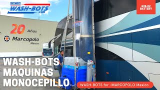 Bitimec WashBots Maquinas Monocepillo para lavar Autobuses y Camiones [upl. by Etteiluj]