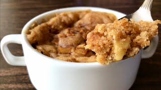 Apple Mug Cake in 1 Minute  Eggless Microwave Apple Cake  Em’s Kitchen [upl. by Adlaremse]