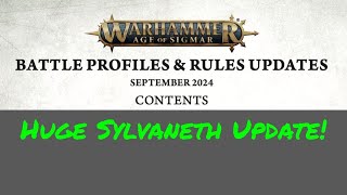 New Age of Sigmar September 2024 Battlescroll Key Rules Updates and Sylvaneth Changes [upl. by Nanny]