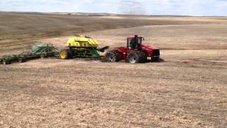 Case IH 535 Stuck With Air Seeder [upl. by Azer]