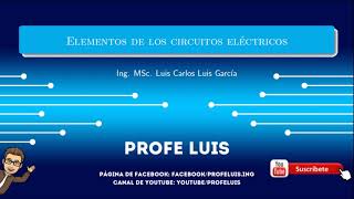 Elementos de un circuito eléctrico 12 Fuentes resistencias [upl. by Anyahs306]