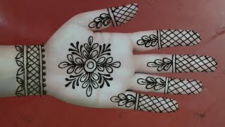 Most attractive Arabic mehndi design for front handeasy mehndi design 2024mehndi Fouzias world [upl. by Eenel]