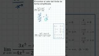 LÍMITE AL INFINITO 👉👉MÉTODO RÁPIDO👈👈 habilidadmatematicalimites calculodiferencial [upl. by Ayikahs]