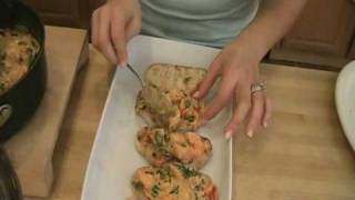 Creamy Shrimp Bruschetta Recipe by Laura Vitale [upl. by Prescott327]