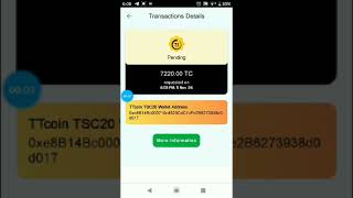 7220 TT COIN to 100  TT COIN withdrawal received  TT COIN real OR Feak ttcoinnetwork [upl. by Roxine]