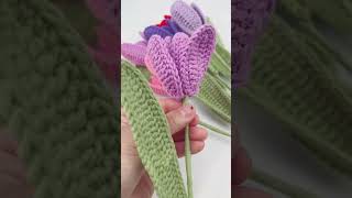 🌷🌷🌷Crochet Tulip Flower Bouquet [upl. by Htebzil]