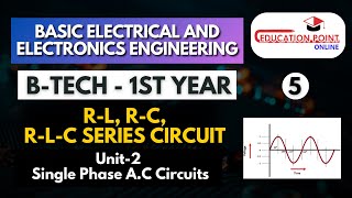 RL RC RLC Series circuit  Basic electrical engineering BEEE BTech 1st Year [upl. by Pelag226]