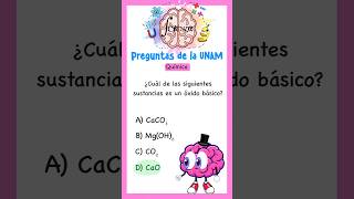 Examen UNAM  Química  Identificar compuestos inorgánicos [upl. by Fried]