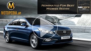 2015 Hyundai Sonata review  تجربة هيونداي سوناتا  Dubai UAE Car Review by Motopediaae [upl. by Nerradal26]