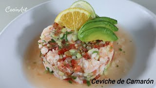 CEVICHE DE CAMARON RECETA FACIL DE PREPARAR 🦐¡¡ [upl. by Thais]