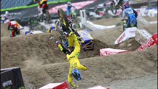 WORST SupercrossMotocross Crash Complication In History [upl. by Augustus821]